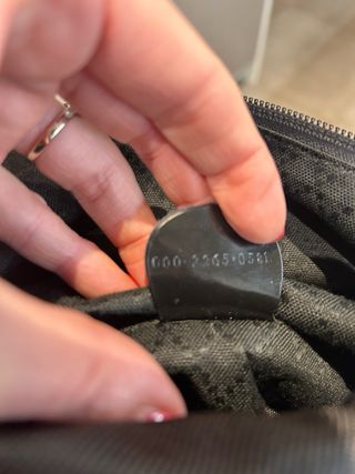 Borsa Gucci Bamboo Vintage tela e pelle Nera