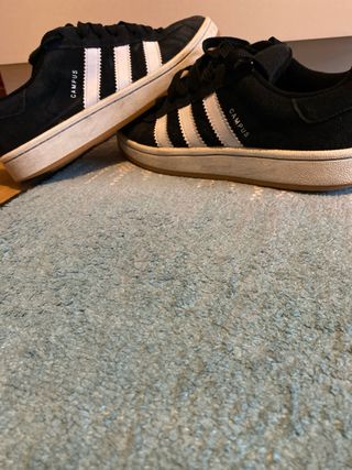 Adidas Campus Negras Talla 38 y medio