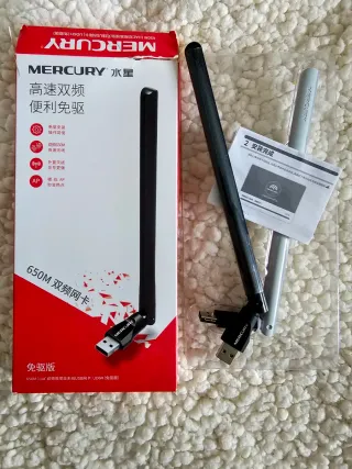 Pack 2 Adaptadores WiFi USB Mercury 650M