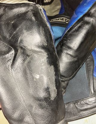 Chaqueta Traje moto Dainese Cuero Negro/Azul