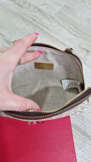 Mini bolso,cartera Carolina Herrera Beige y Marrón