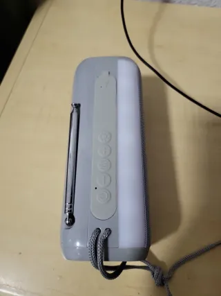 Altavoz Bluetooth T&G Portátil Gris/Blanco