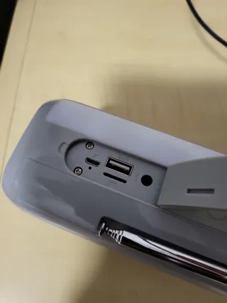 Altavoz Bluetooth T&G Portátil Gris/Blanco