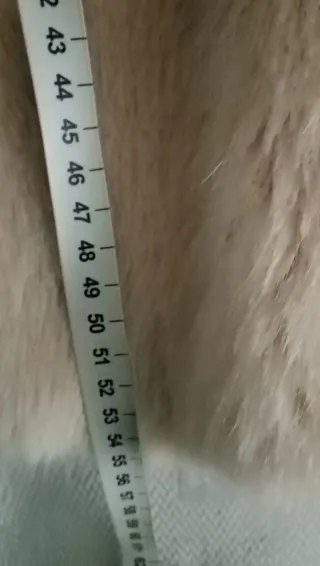 Bershka Chaquetón Pelo Beige