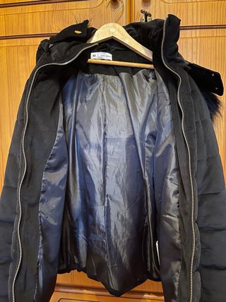 Cazadora mujer terciopelo negra