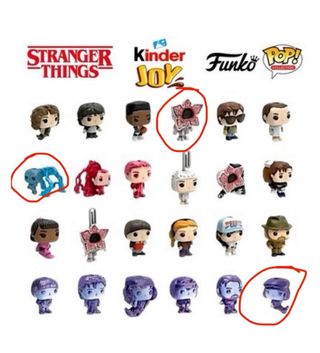 Muñecos Stranger Things Funko Pop Kinder Joy
