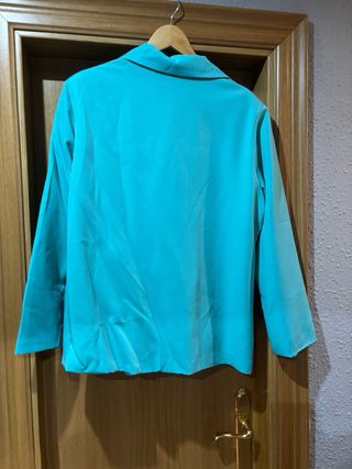 Blazer Turquesa Mujer