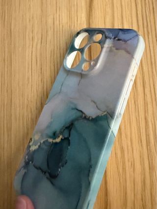 Funda iPhone 15 Pro Mármol Azul