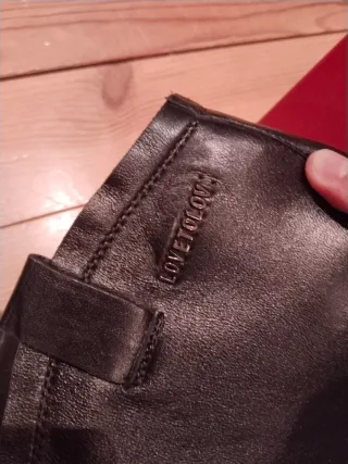 Botas de cuero Love to love negras