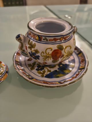 Zuccheriera Terrina Ceramica Dipinta Mano