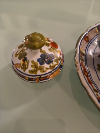 Zuccheriera Terrina Ceramica Dipinta Mano