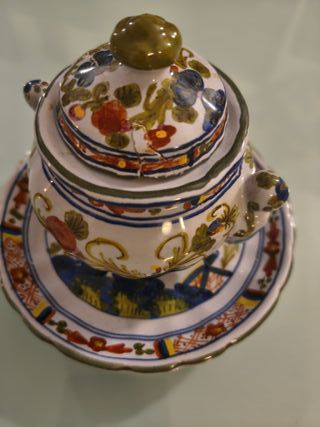 Zuccheriera Terrina Ceramica Dipinta Mano