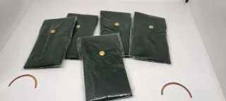 5 Astucci Porta Orologi Velluto Verde