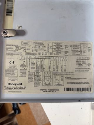 Panel Sistema Alarma Honeywell Ademco Vista 12D
