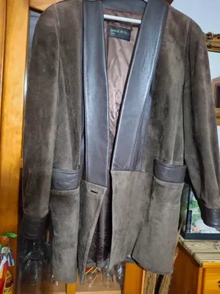 Abrigo Piel Vintage Marrón