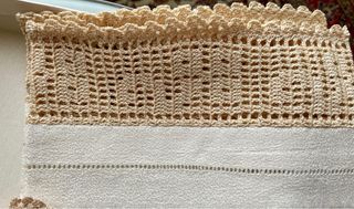 Tris Asciugamani Vintage Lino Anni '70