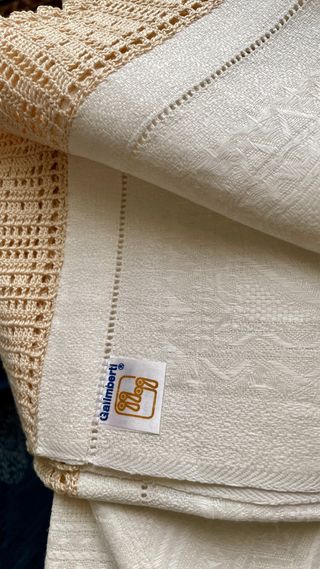 Tris Asciugamani Vintage Lino Anni '70