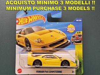 Hot Wheels Ferrari F40 Competizione Gialla