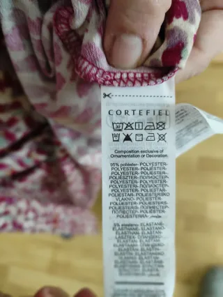 Vestido Cortefiel estampado talla XXL