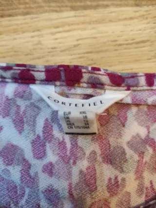 Vestido Cortefiel estampado talla XXL