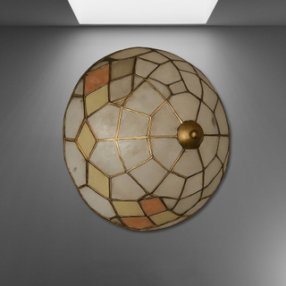 Plafoniera artigianale in madreperla molto rara.