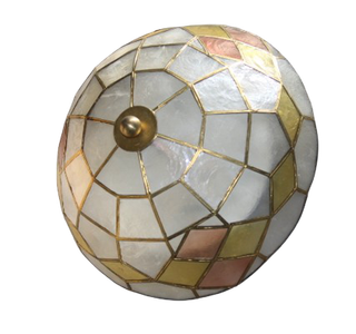 Plafoniera artigianale in madreperla molto rara.