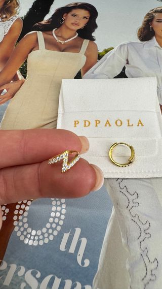 Pendientes PDPAOLA playa le de ley y baño de oro