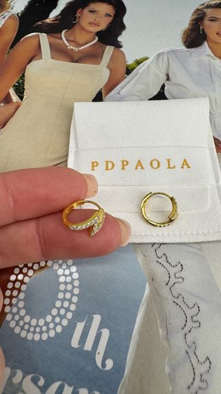 Pendientes PDPAOLA playa le de ley y baño de oro