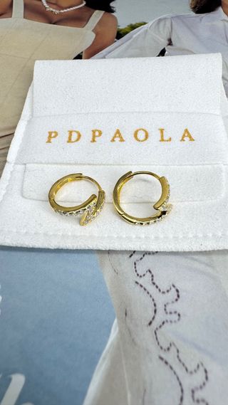 Pendientes PDPAOLA playa le de ley y baño de oro