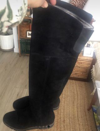 Botas altas italianas ante forradas piel