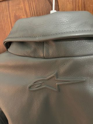 Chaqueta Cuero Moto Alpinestars Gris XL