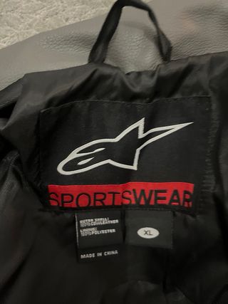 Chaqueta Cuero Moto Alpinestars Gris XL