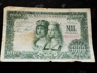 Billete 1000 pesetas Reyes Católicos 1957