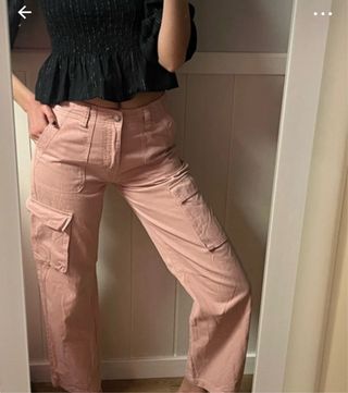 Pantalones cargo rosas