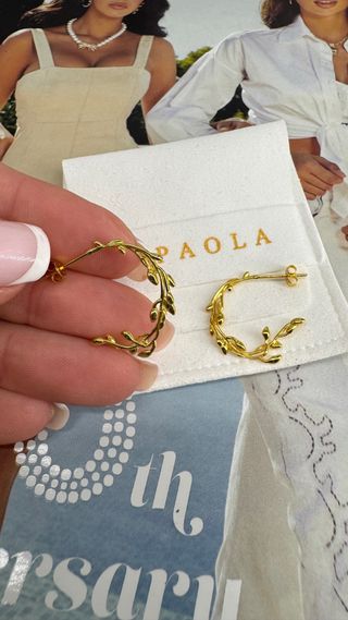Pendientes PDPAOLA plata de ley y baño de oro