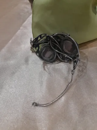 Parure gioielli antichi malachite e granato