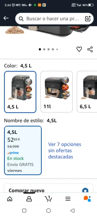 Cecotec Freidora de Aire 4.5L