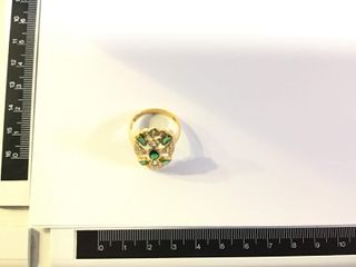 sortija oro 18k con piedra con circonita