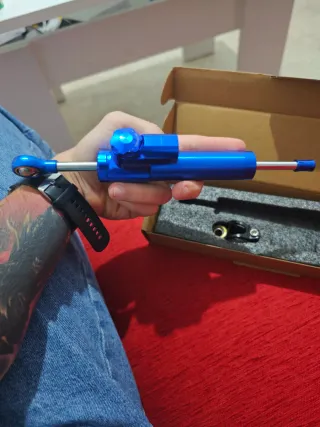 Amortiguador Dirección Moto Rojo