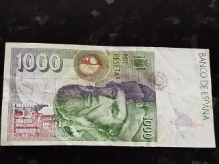 Billete 1000 pesetas Francisco Pizarro