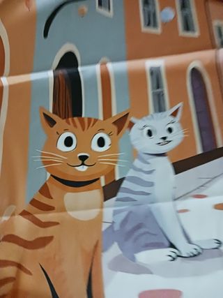 Pañuelo foulard seda estampado cats nue