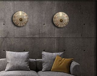 Plafoniera artigianale in madreperla molto rara.