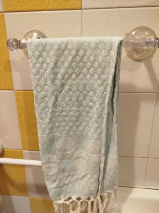 Porta asciugamani trasparente