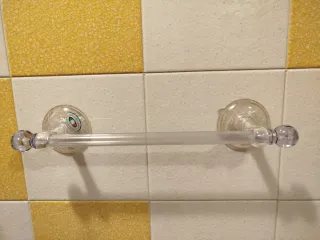 Porta asciugamani trasparente