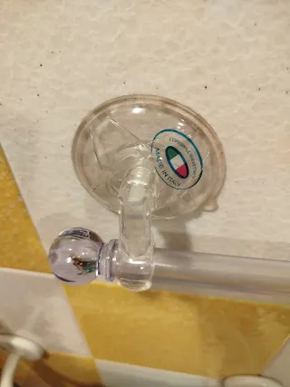 Porta asciugamani trasparente