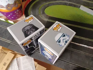 Funko Pop Star Wars Darth Vader y Stormtrooper