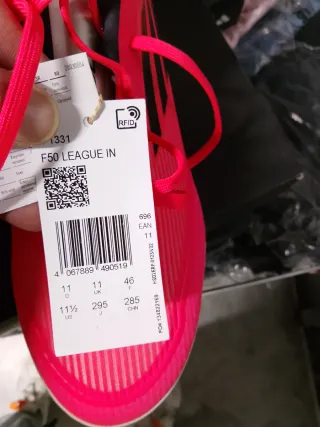 Scarpe calcetto Adidas rosa n.46