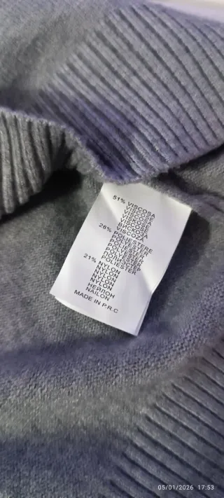 Maglione donna grigio taglia S/M