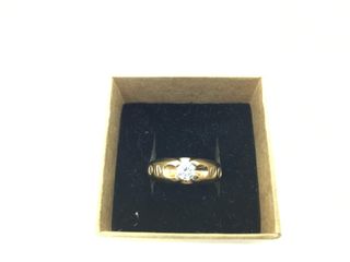 anillo oro 9k con piedra