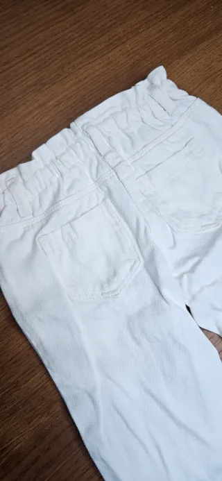 Set bambina felpa zara BALLET TEAM e jeans bianchi